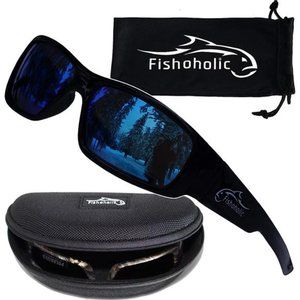 Fishoholic Polarized Fishing Sunglasses UV400-9 Colors Fishing Gift Men Outdoors